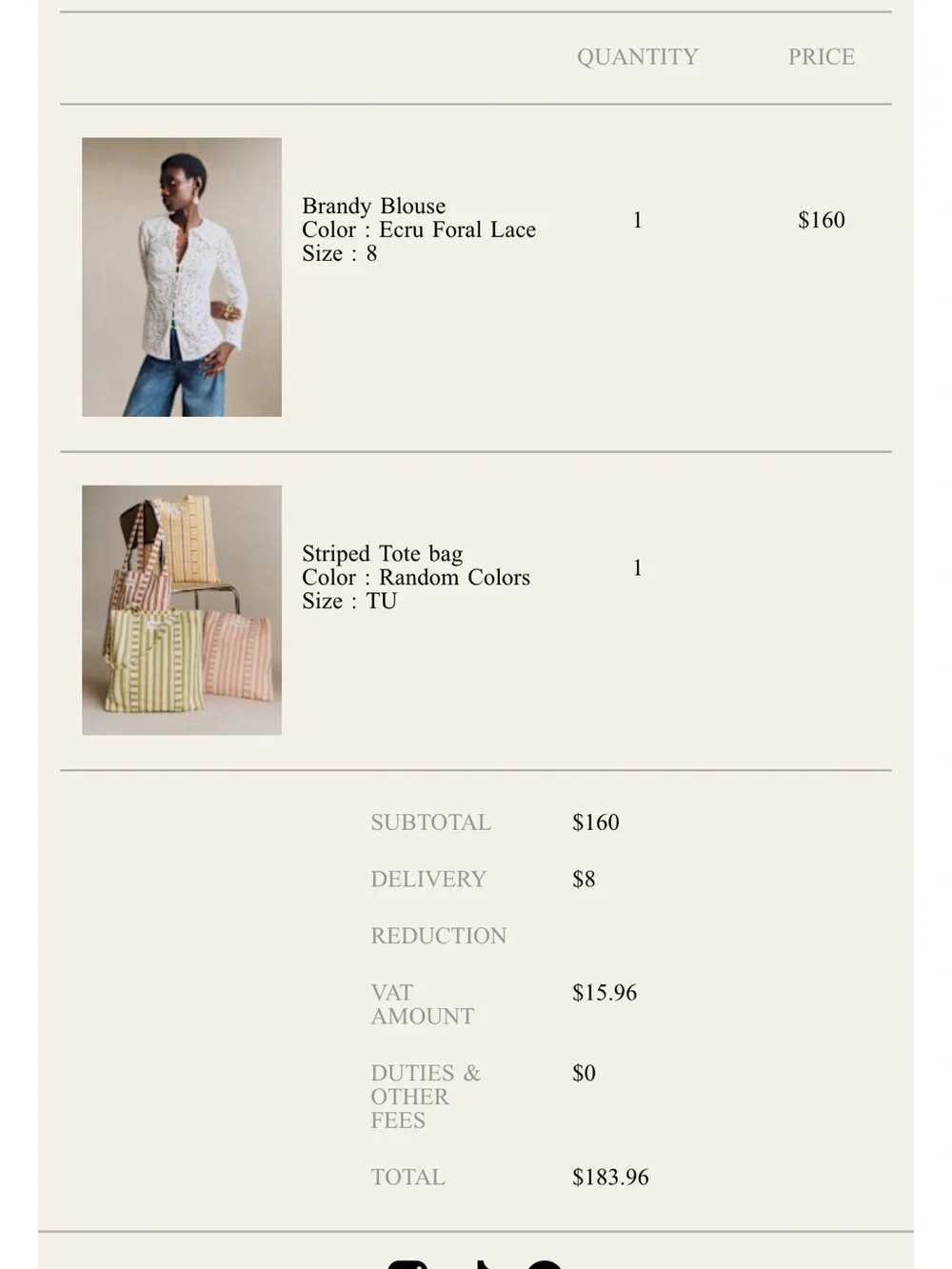 Sezane Striped Tote Bag in Pastel Stripes